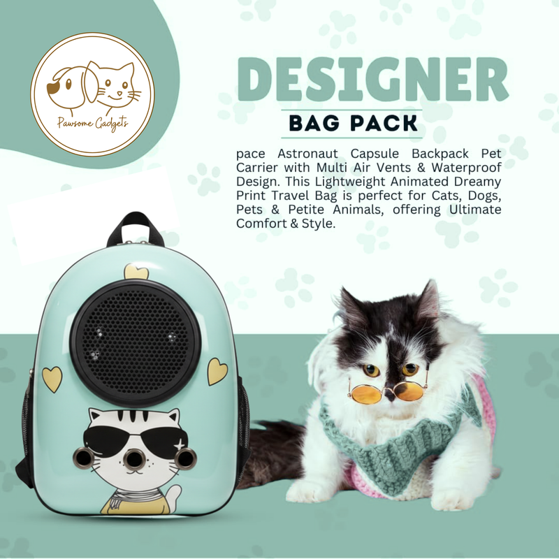 Cat Travel Astronaut Bag