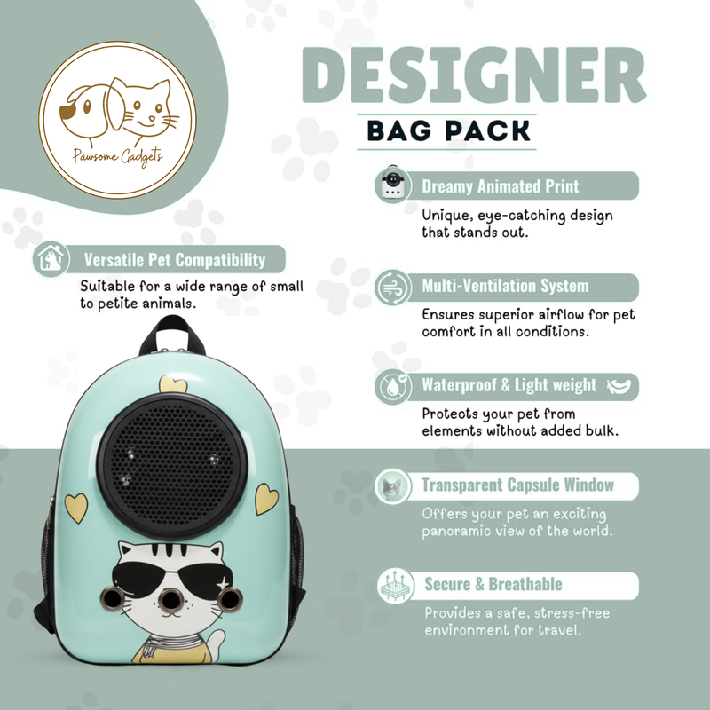 Cat Travel Astronaut Bag