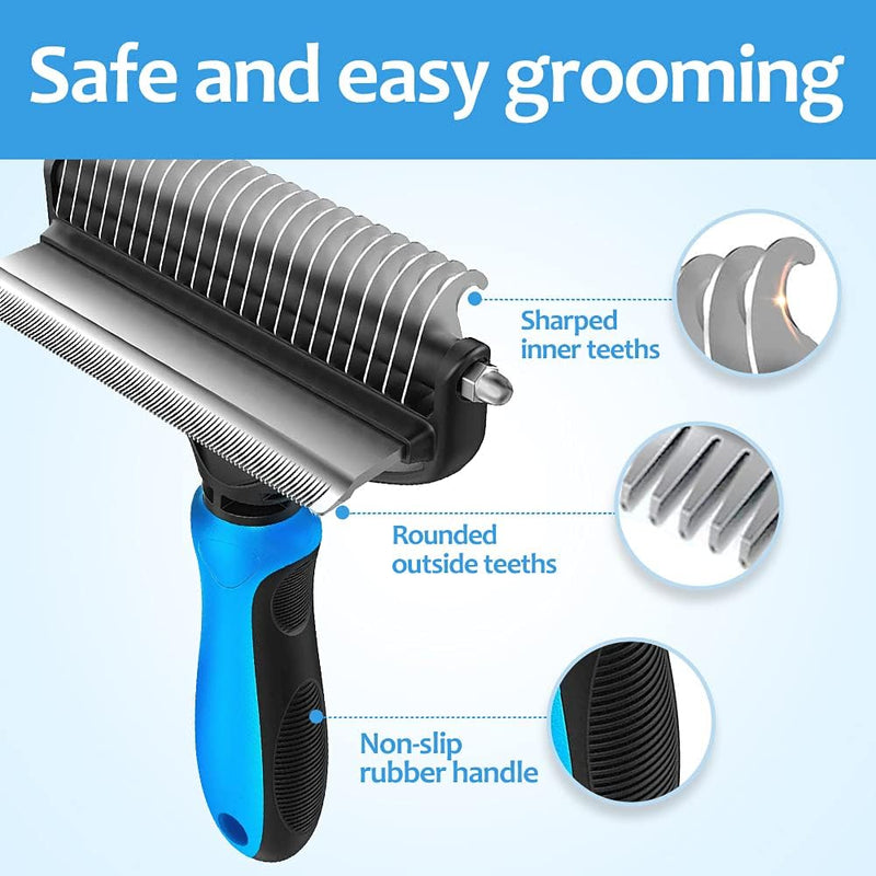 2 in 1 Deshedding Grooming Undercoat Brush