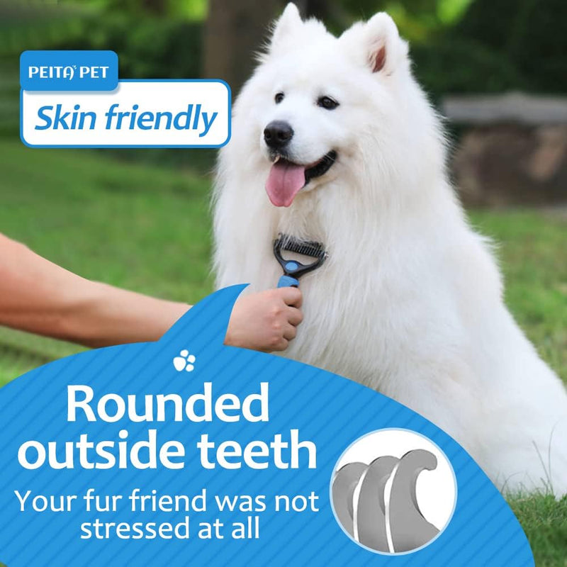 2 in 1 Deshedding Grooming Undercoat Brush