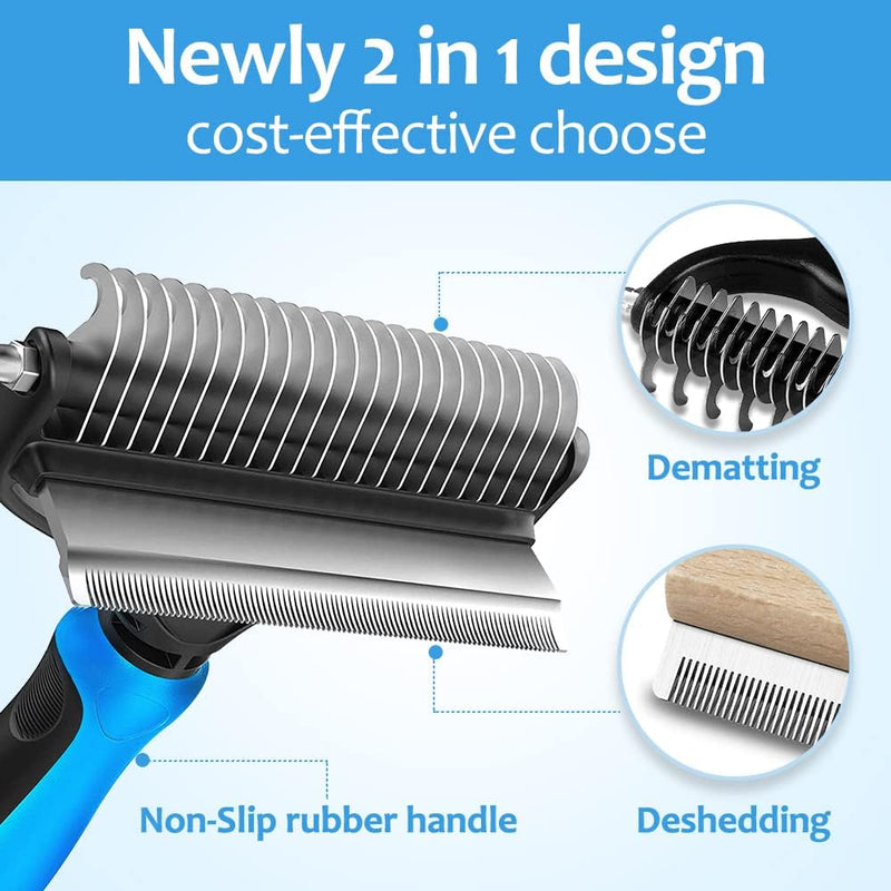 2 in 1 Deshedding Grooming Undercoat Brush
