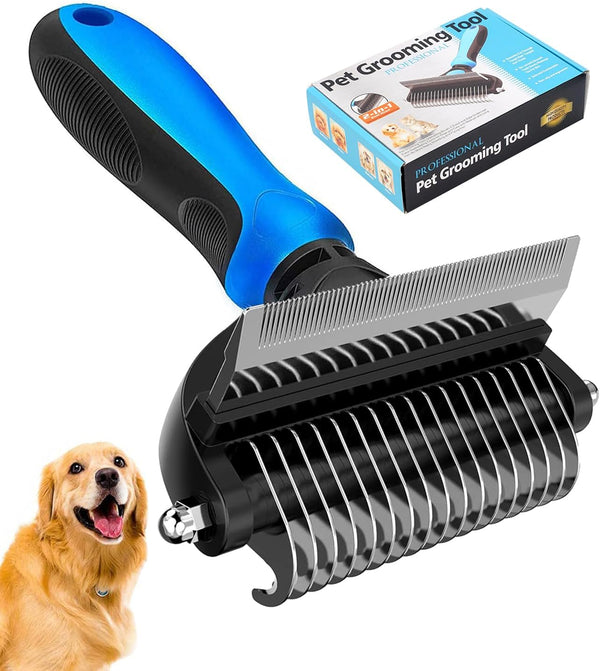 2 in 1 Deshedding Grooming Undercoat Brush