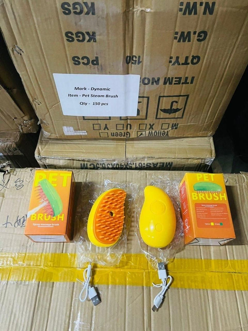 3 In 1 Steamy Pet Cat Brush Cleanser