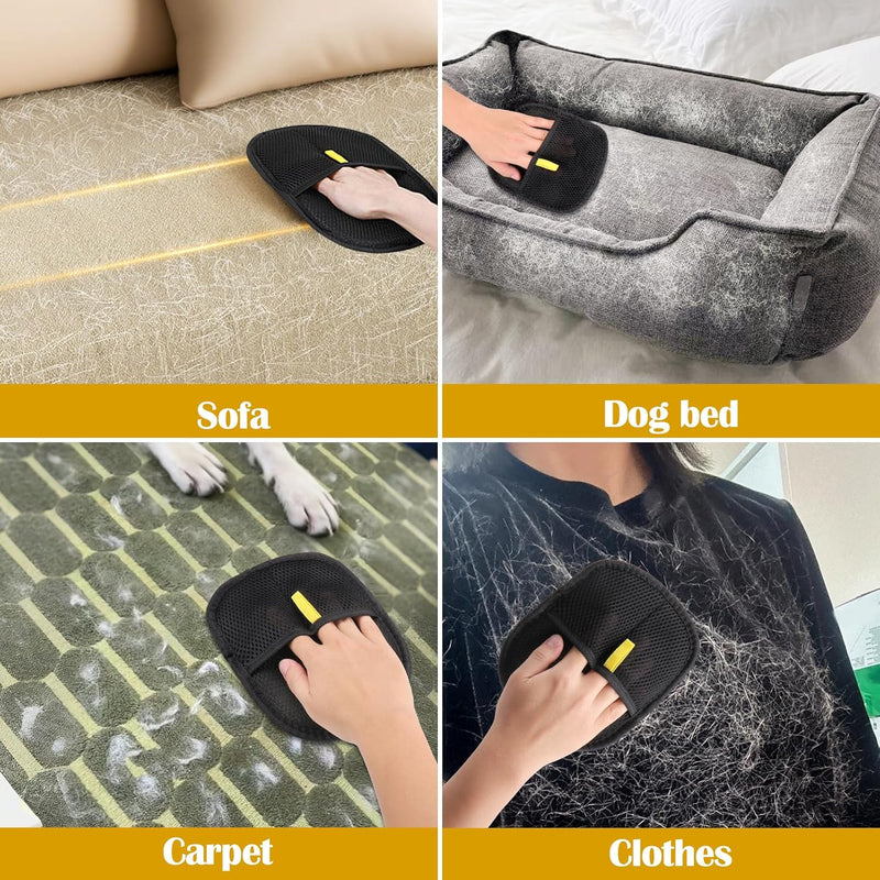 Pet Hair Removal Gloves (Pack of 2)