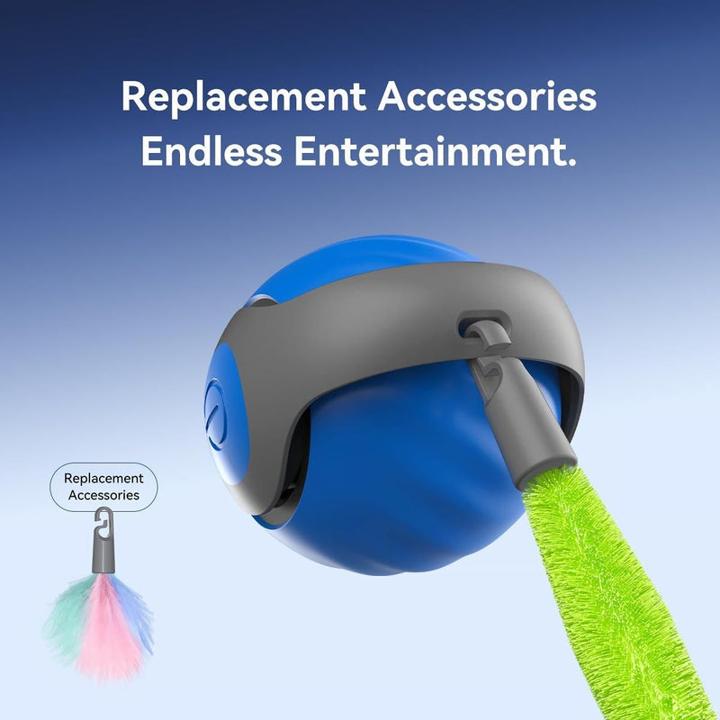 Electric Cat Ball Toy with Lint Collection Capability.